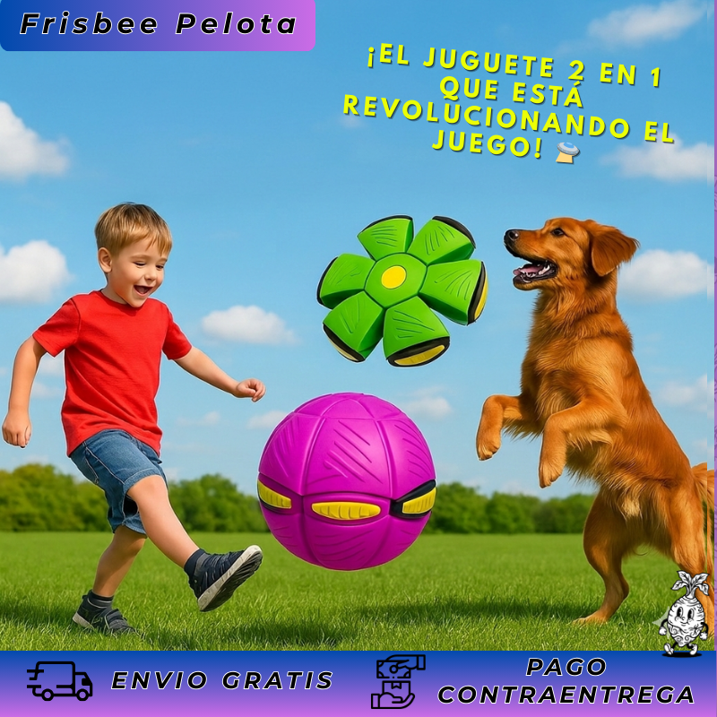 Pelota Balón Volador Frisby Con Luz Led