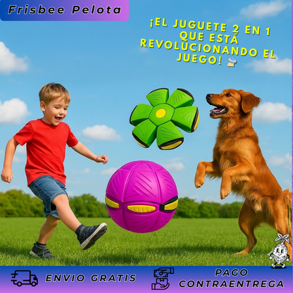 Pelota Balón Volador Frisby Con Luz Led