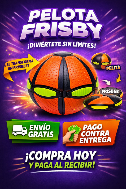 Pelota Balón Volador Frisby Con Luz Led
