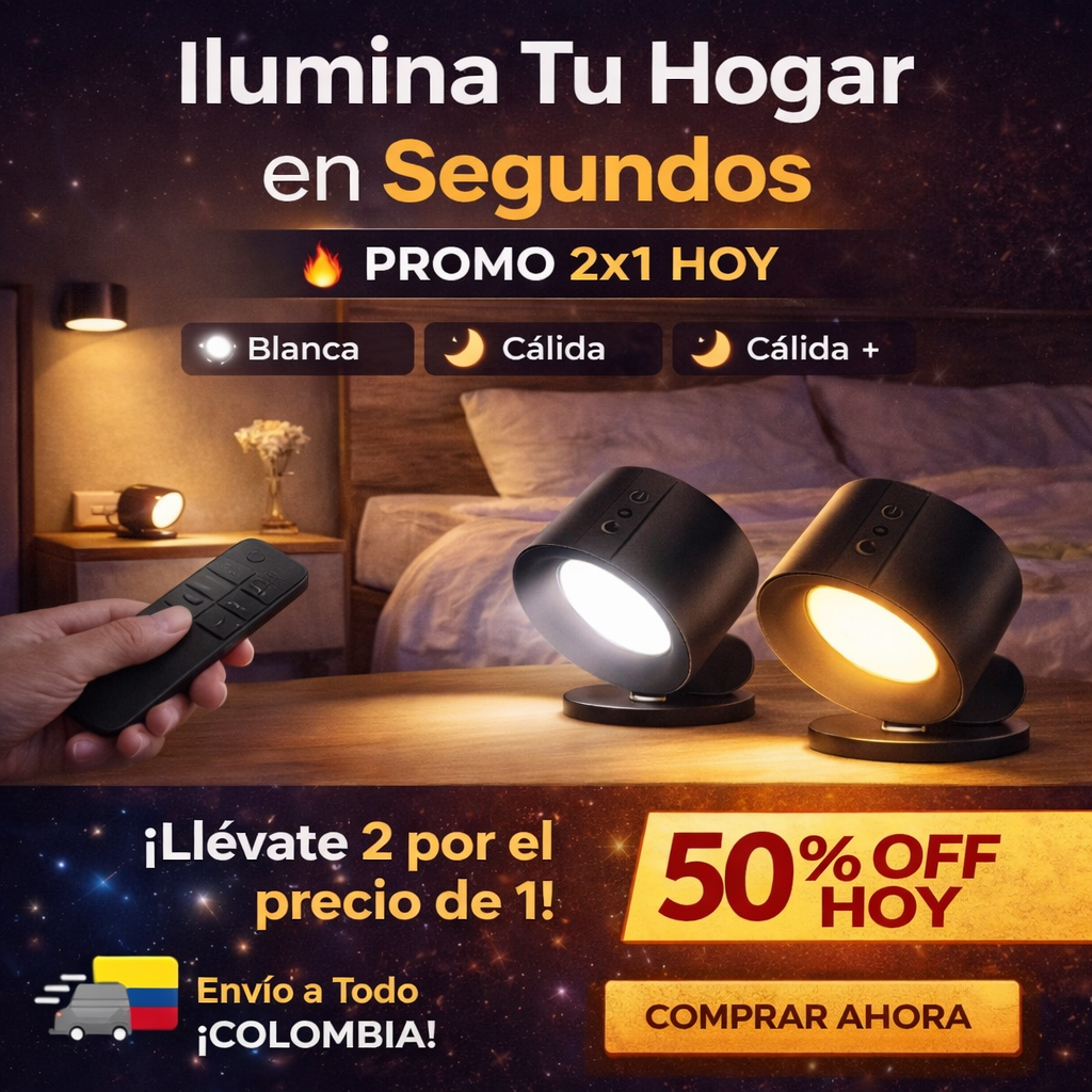 🔥 Llévate 2 lámparas por el precio de 1 HOY 🔥