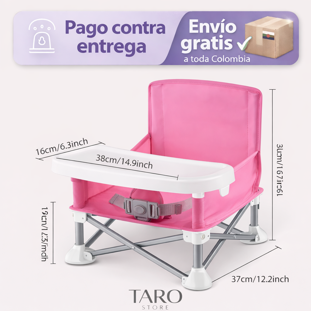 🚨 La silla portátil que hace todo más fácil ‼️ 👶✨
