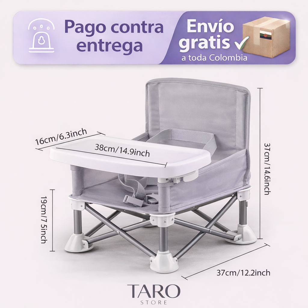 🚨 La silla portátil que hace todo más fácil ‼️ 👶✨
