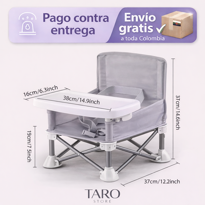 🚨 La silla portátil que hace todo más fácil ‼️ 👶✨
