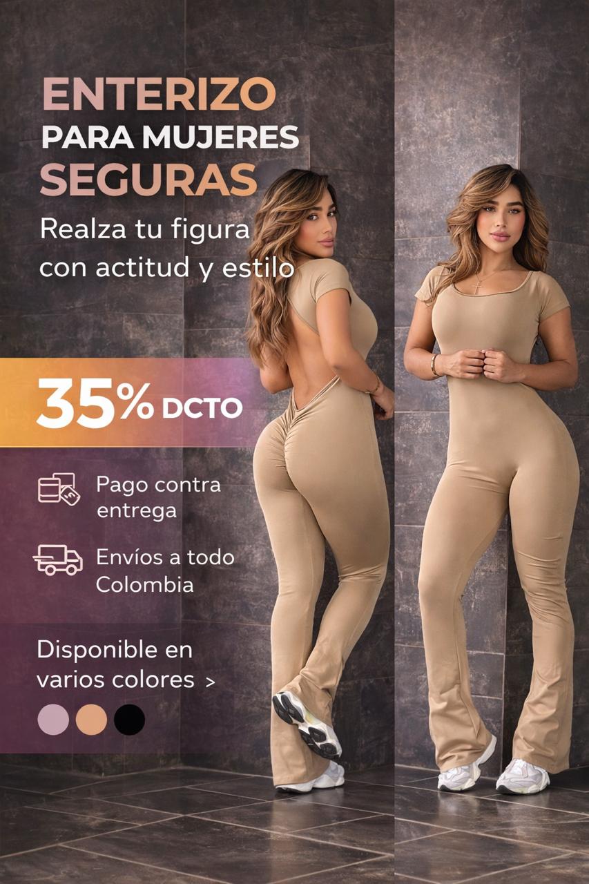 🚨💙 ¡35% OFF HOY! Enterizo Bota Campana.