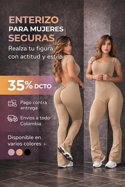 🚨💙 ¡35% OFF HOY! Enterizo Bota Campana.